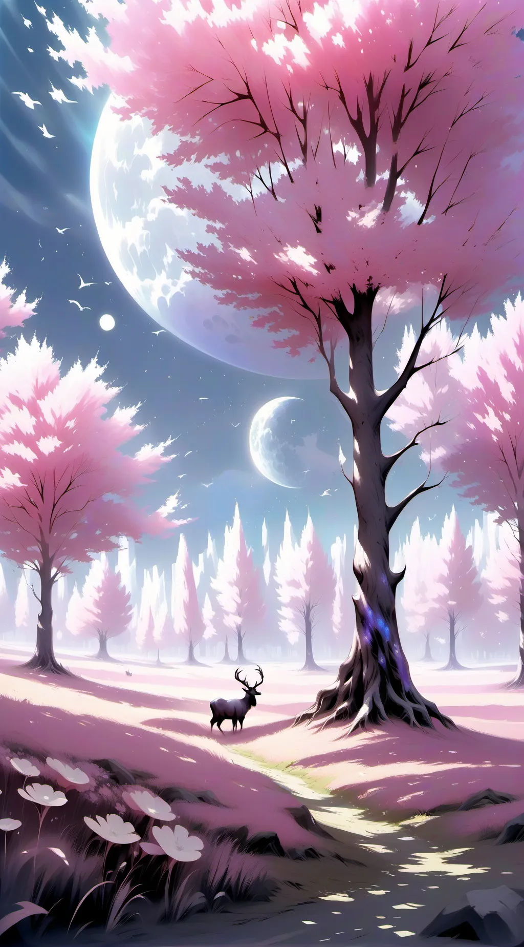 ai character: two births  background