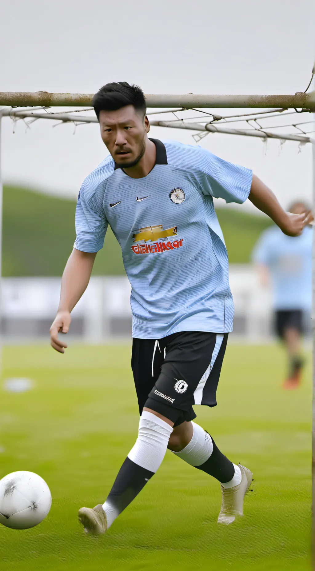 ai character: 67 soccer player background