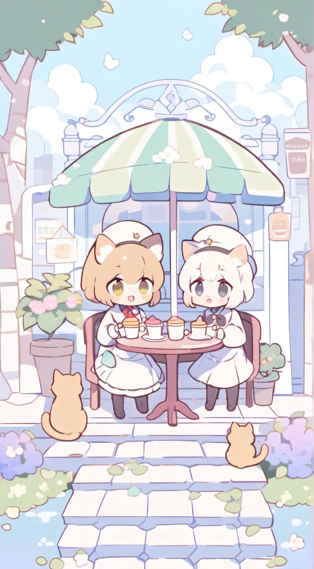 ai character: Dandy's Pet Cafe background