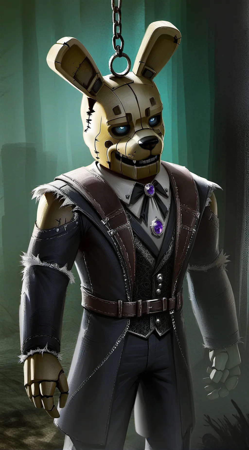 ai character: SPRINGTRAP background