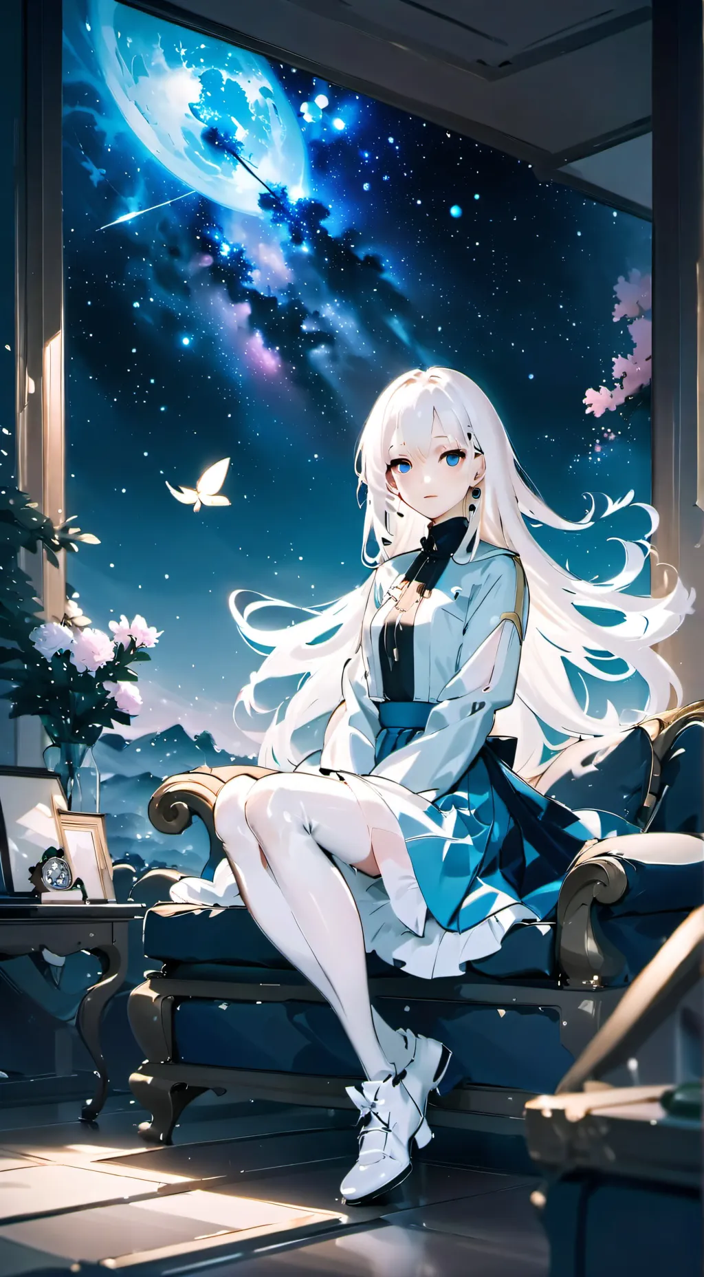 ai character: 🌌BLUE🌌 background