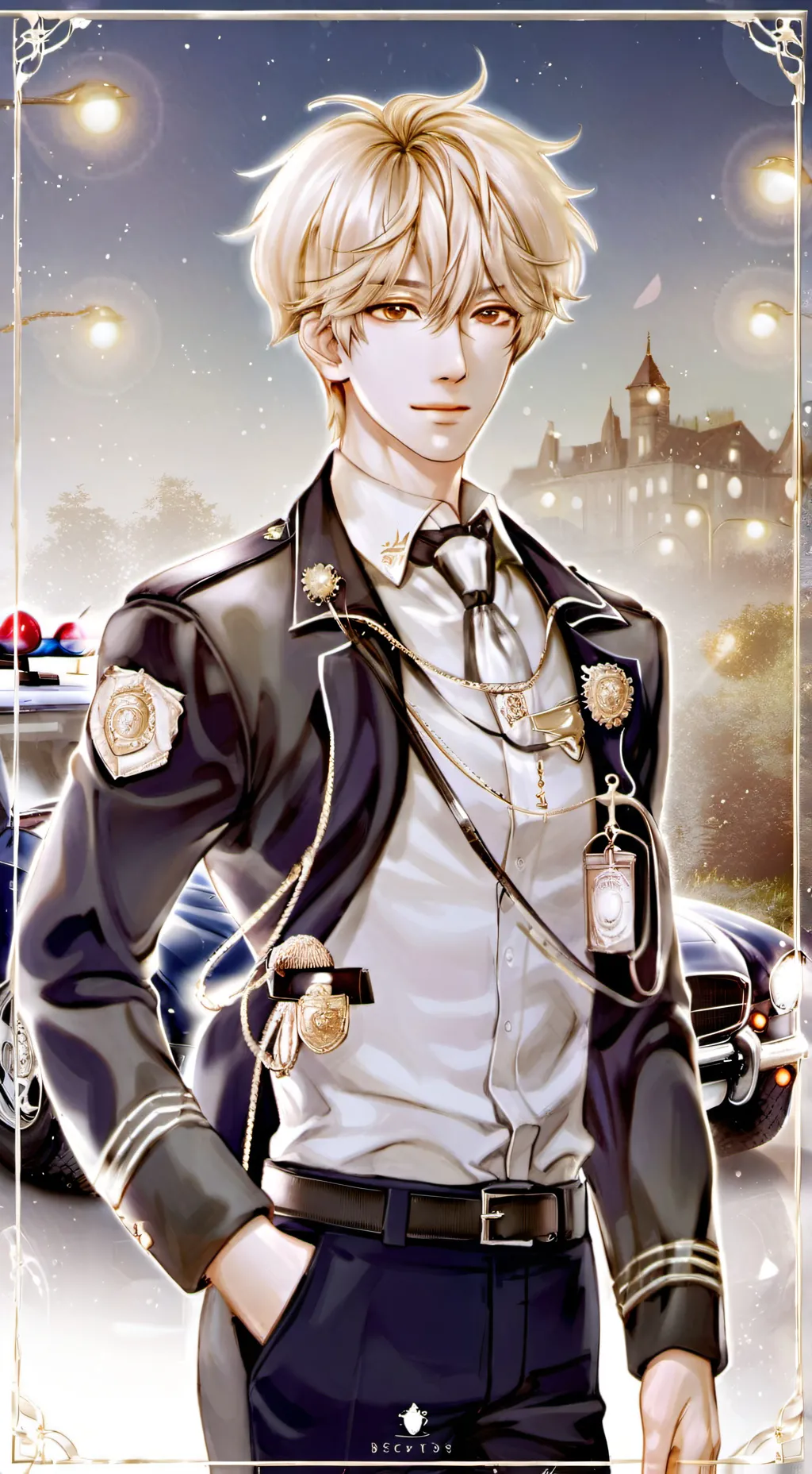 ai character: Possive police background