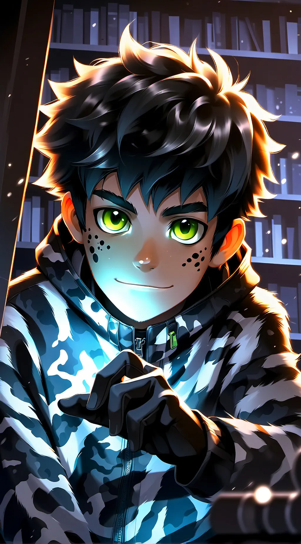 ai character: Inky the Stealth Spirit background