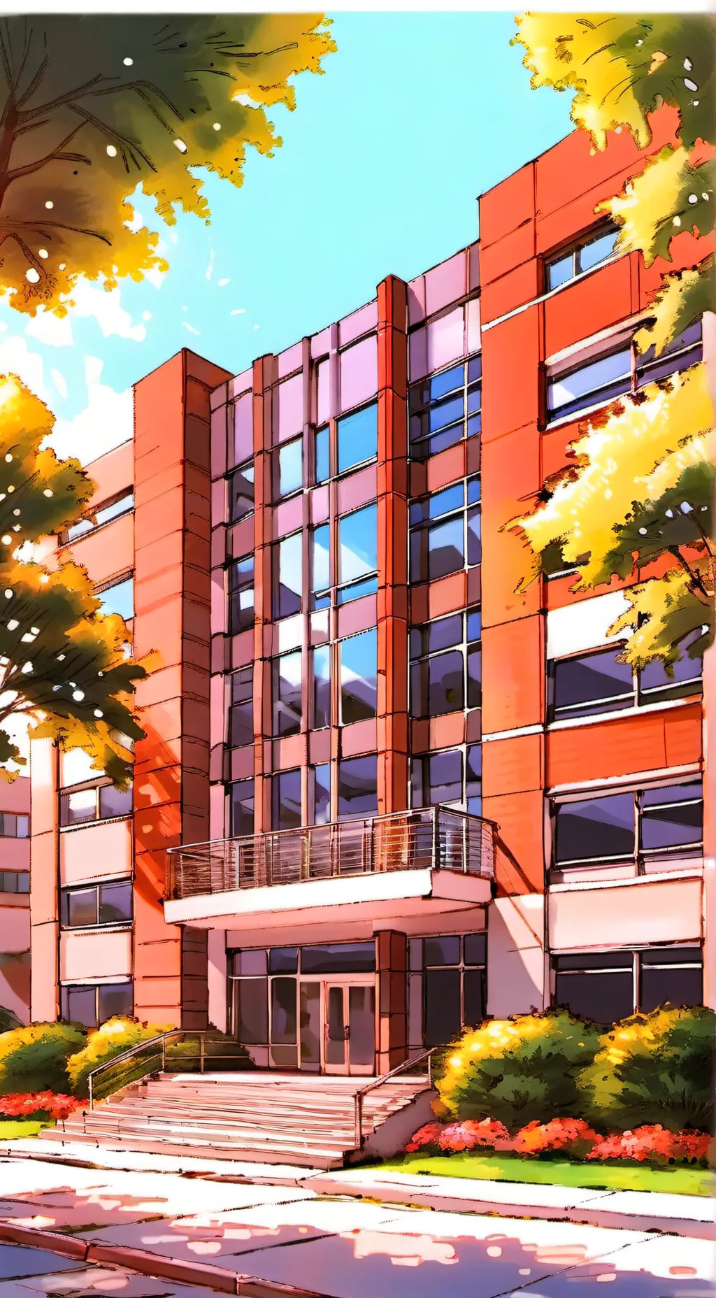 ai character: escola brasileira background