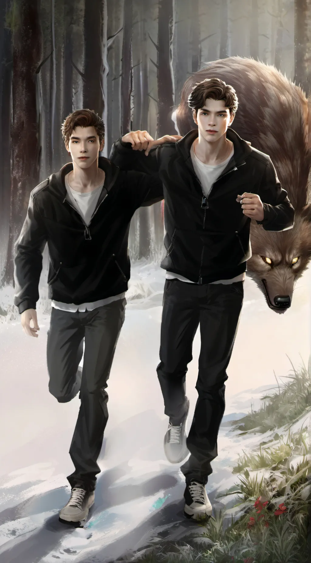 ai character: the Skorys react background