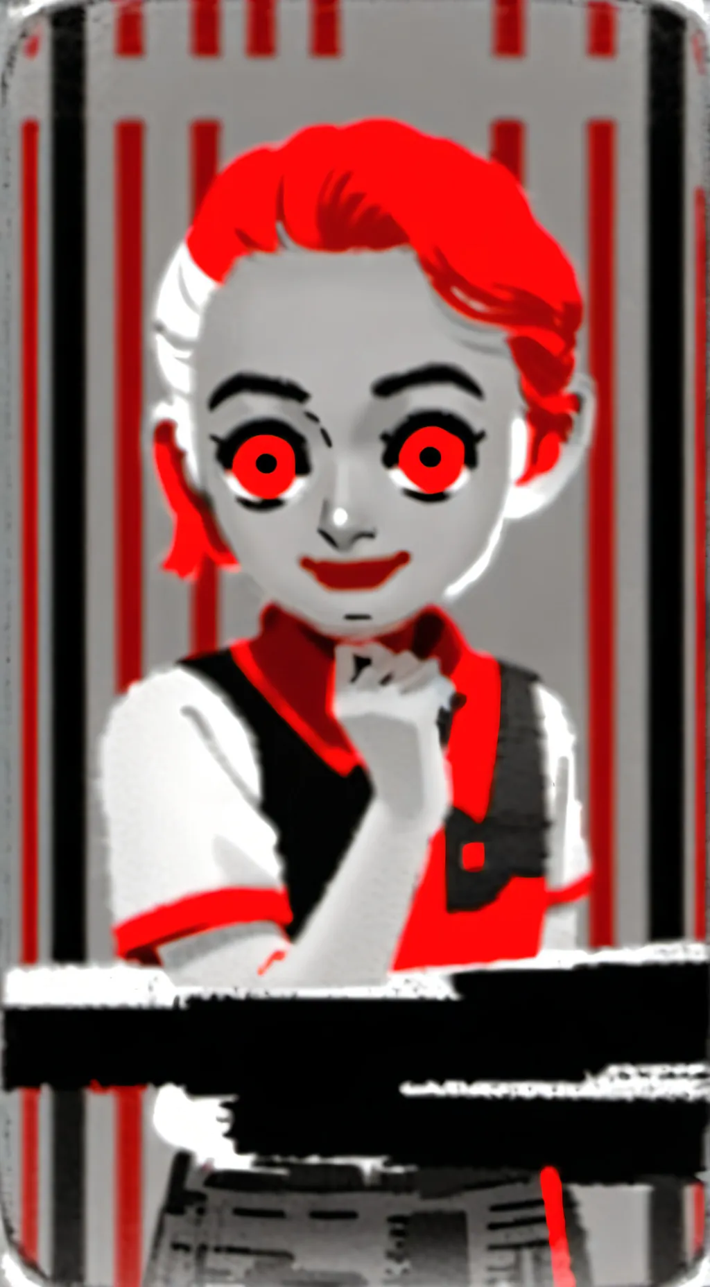 ai character: qween mary god eng background