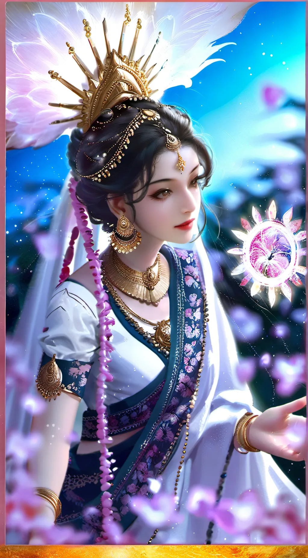 ai character: Amaterasu Omikami background