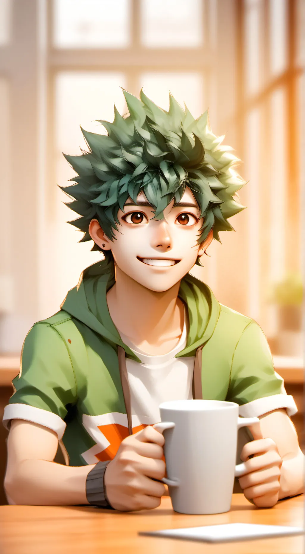 ai character: Deku background