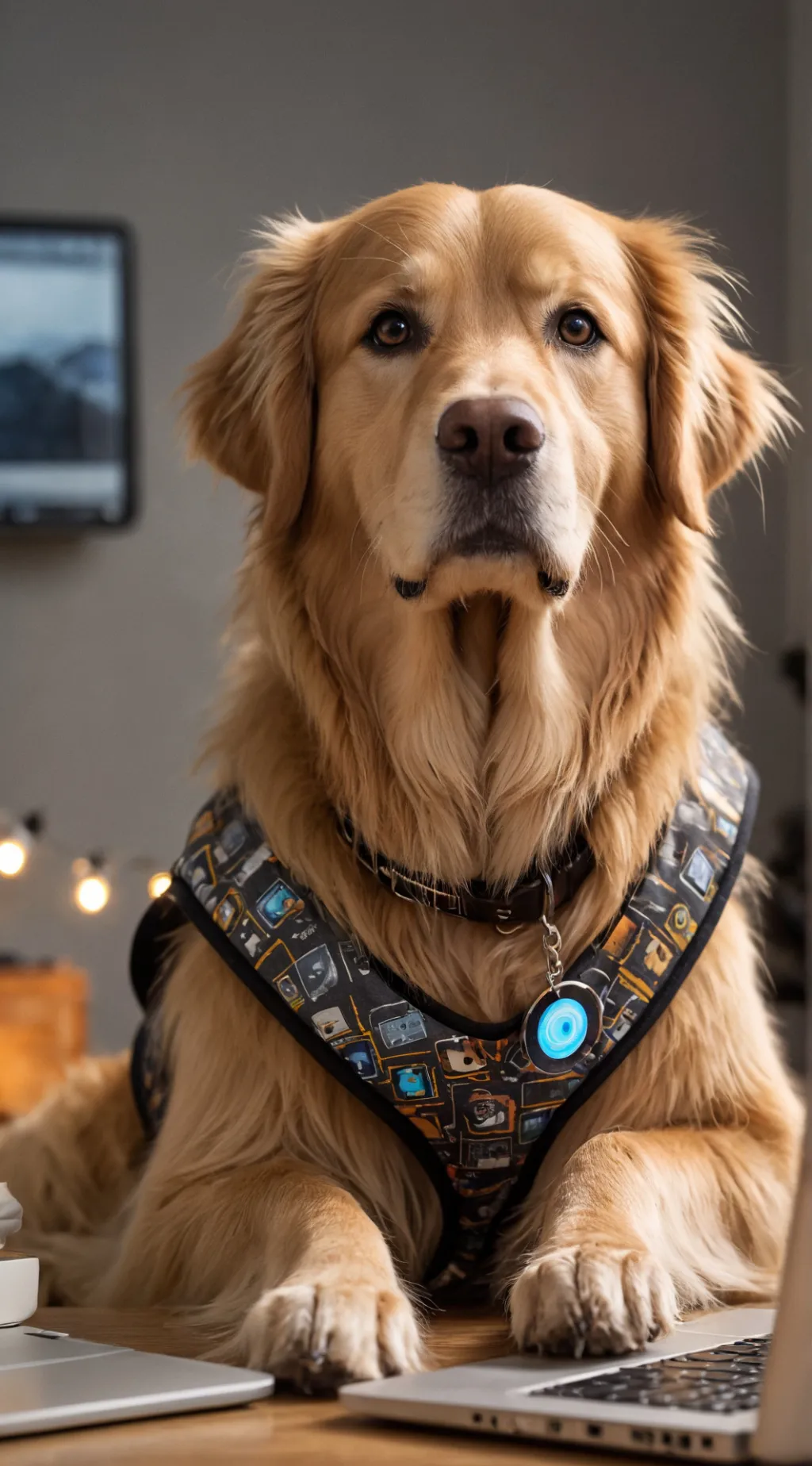 ai character: BiteyMcByteFace background