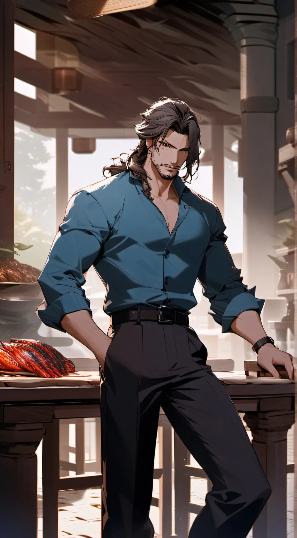 ai character: Manuel background