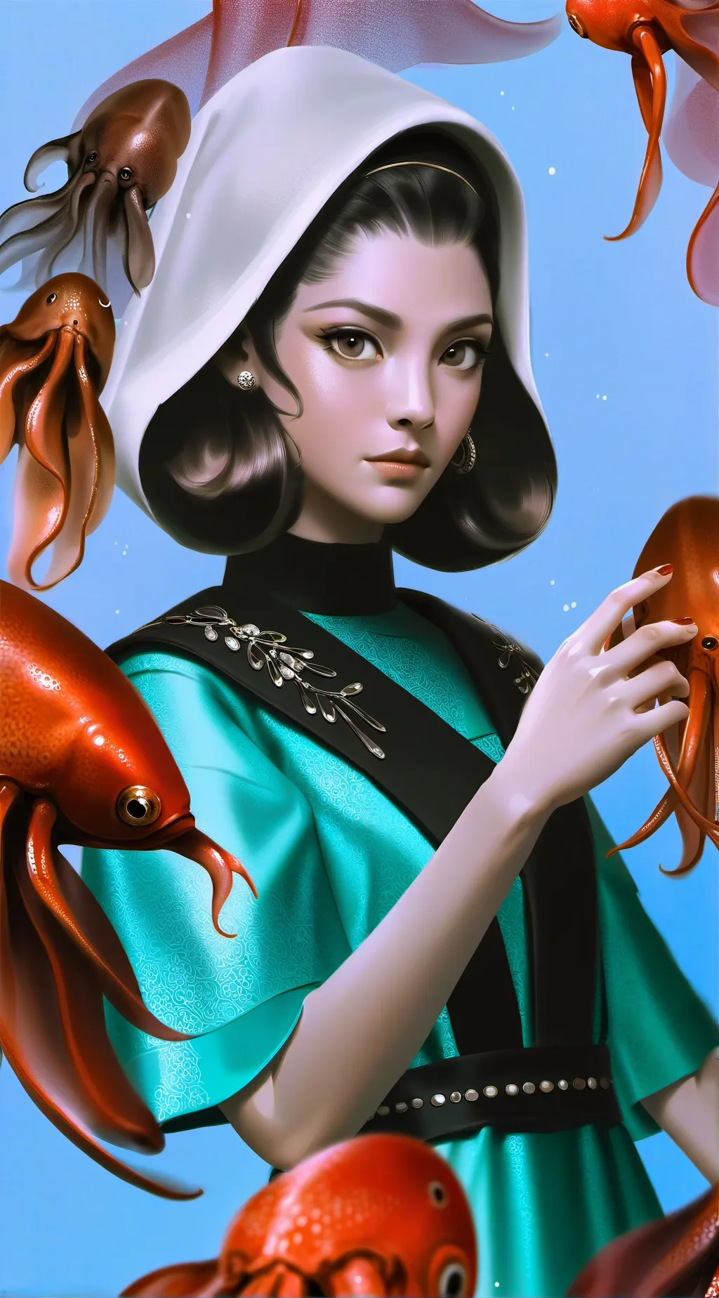 ai character: Squid Girl background