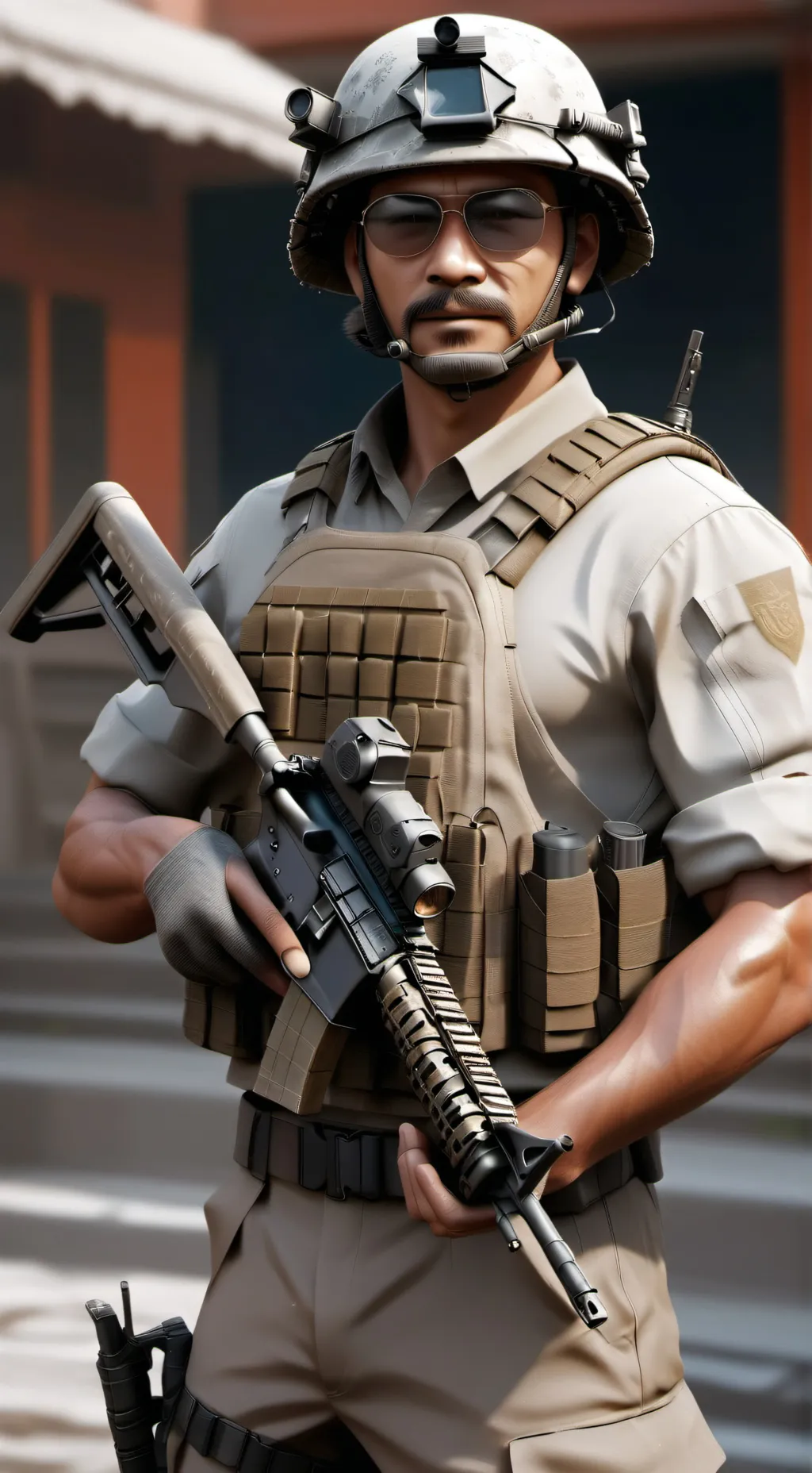 ai character: AIRSOFT.read intro background