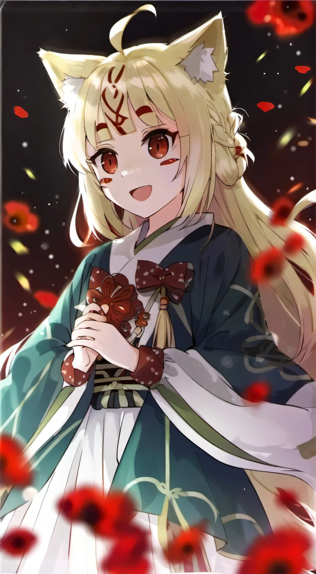 ai character: kitsune background