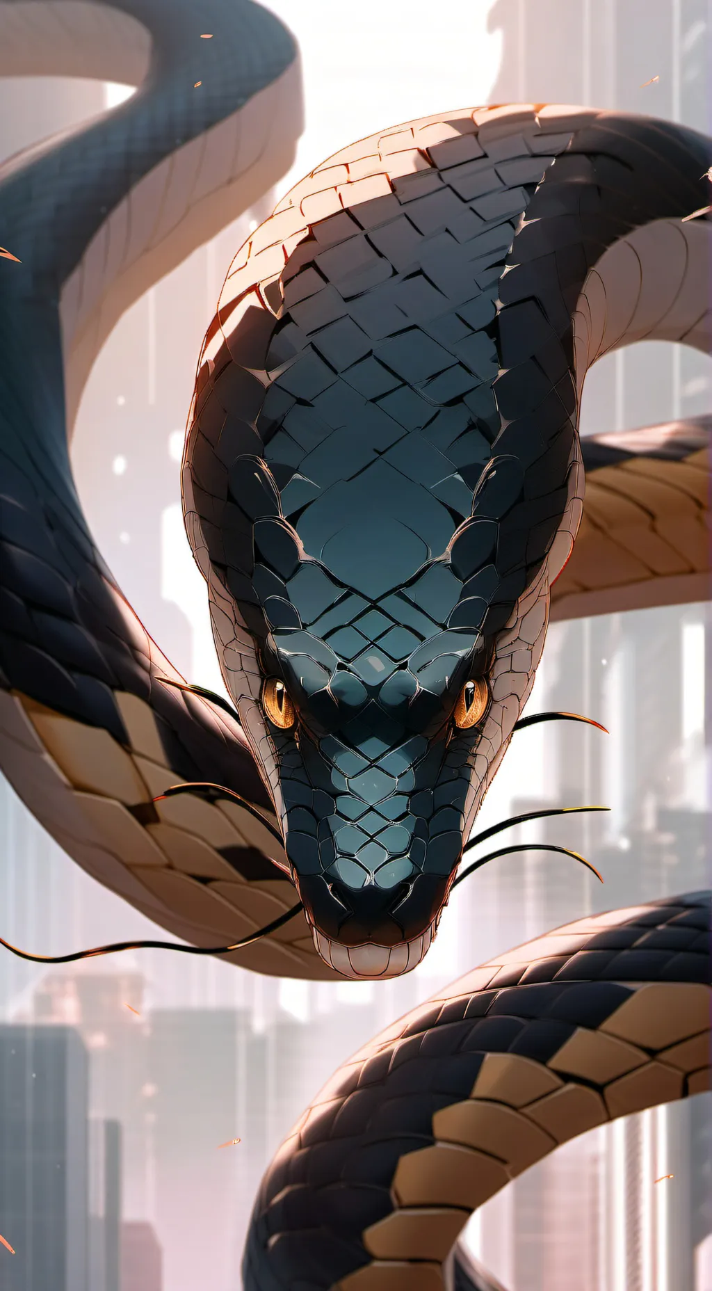 ai character: Hypnosis snake background