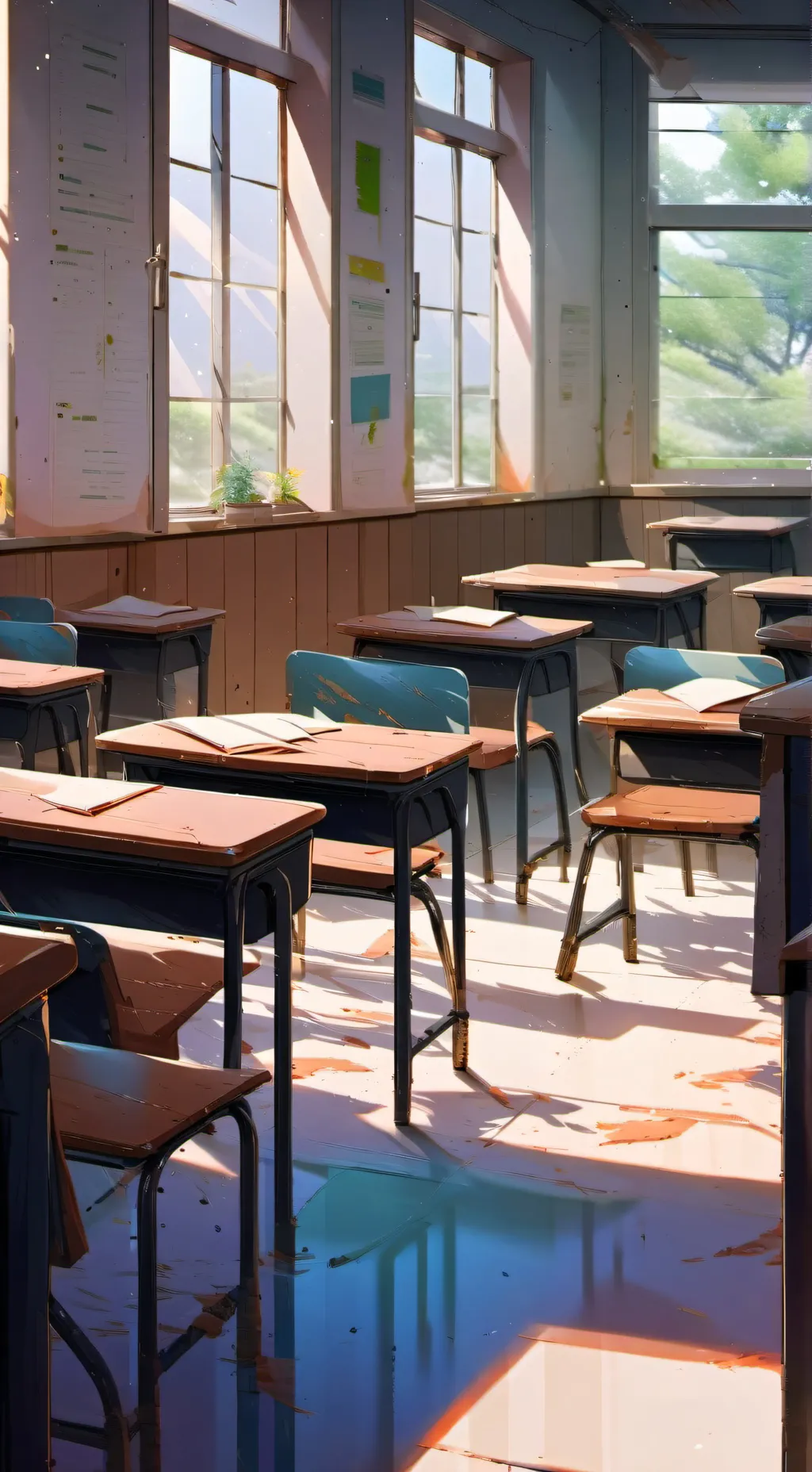 ai character: school  background