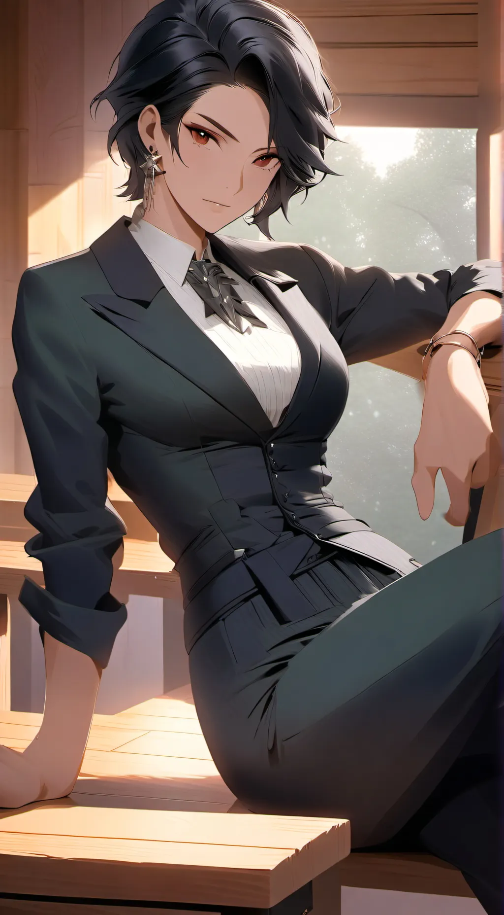 ai character: Blair  background