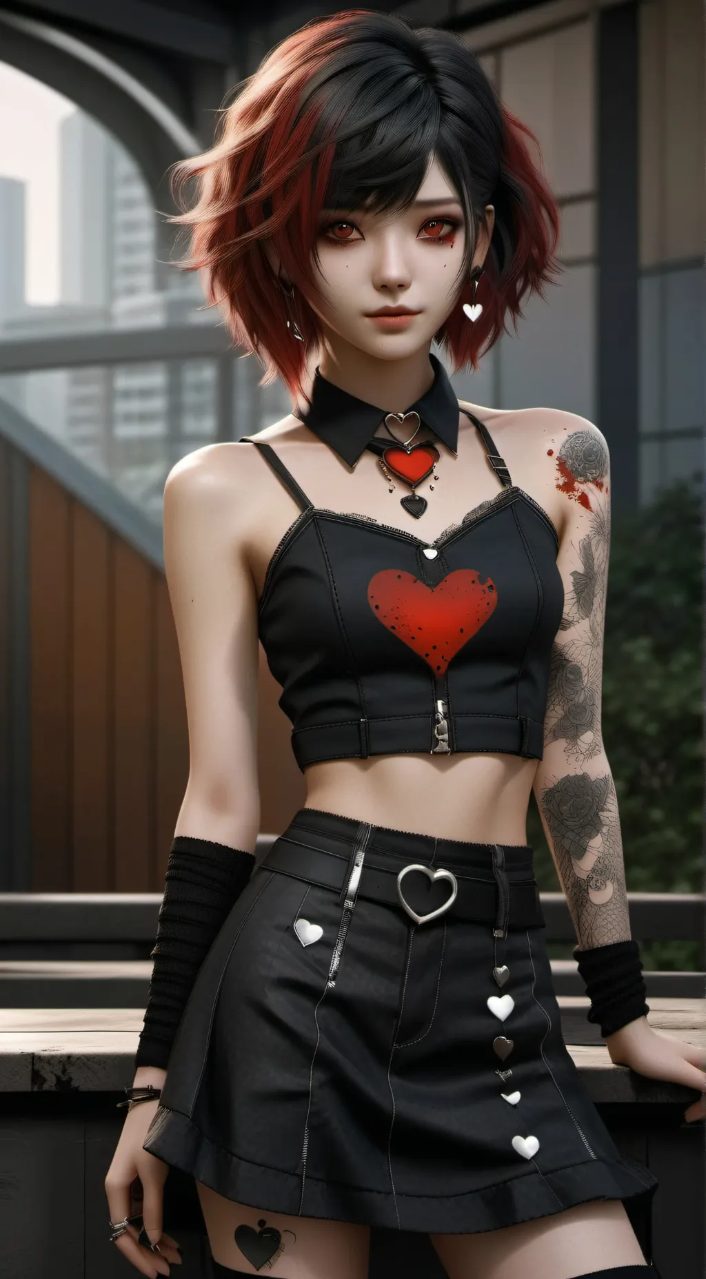 ai character: Linny Afton  background