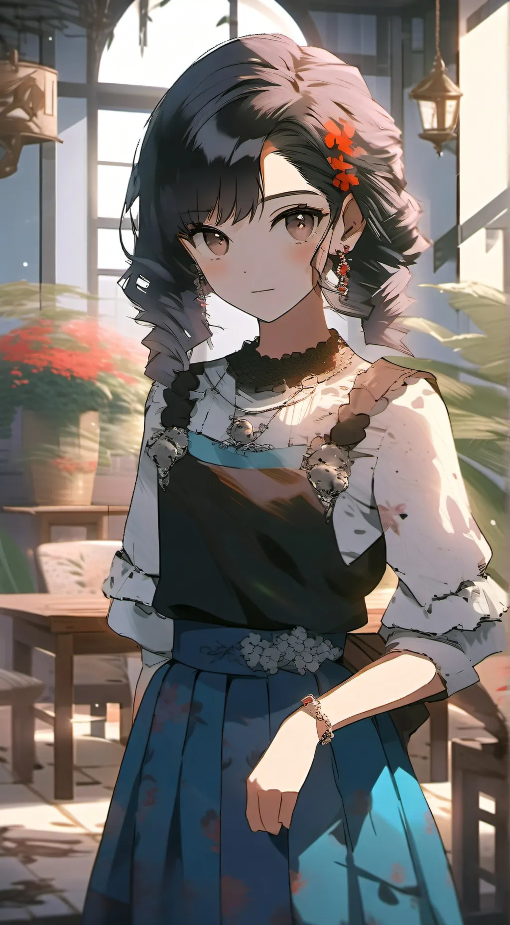 ai character: Vanessa. background