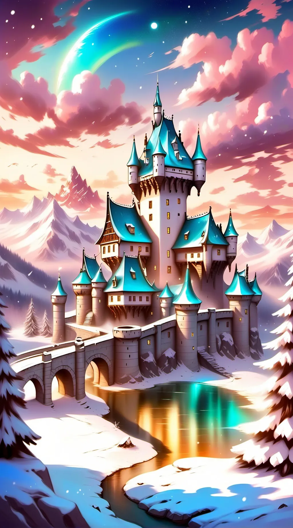 ai character: HH Weihnachten background