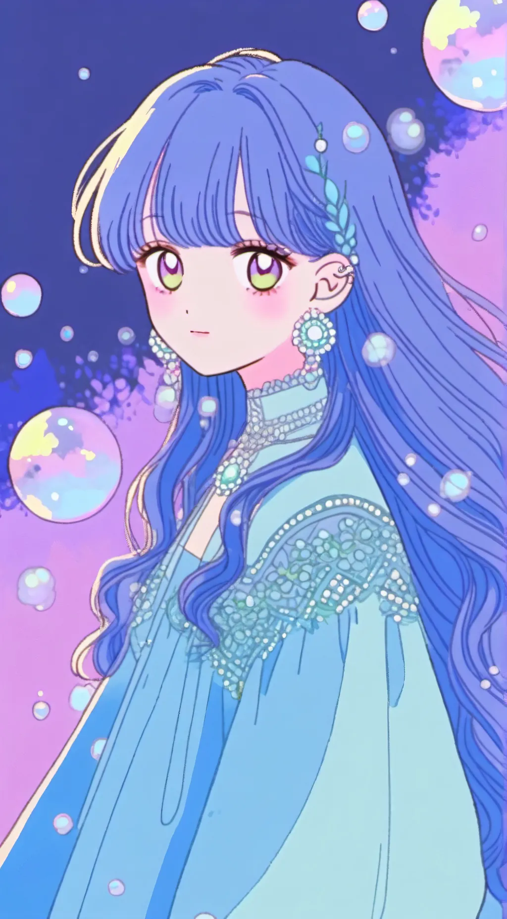 ai character: Bubble  background