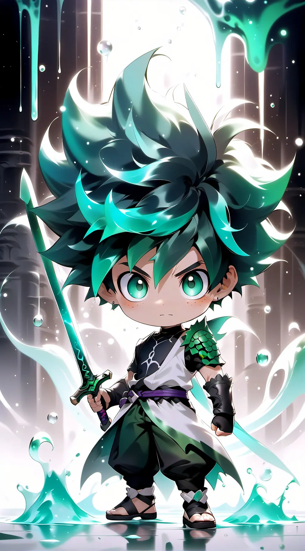 ai character: tasya x deku background