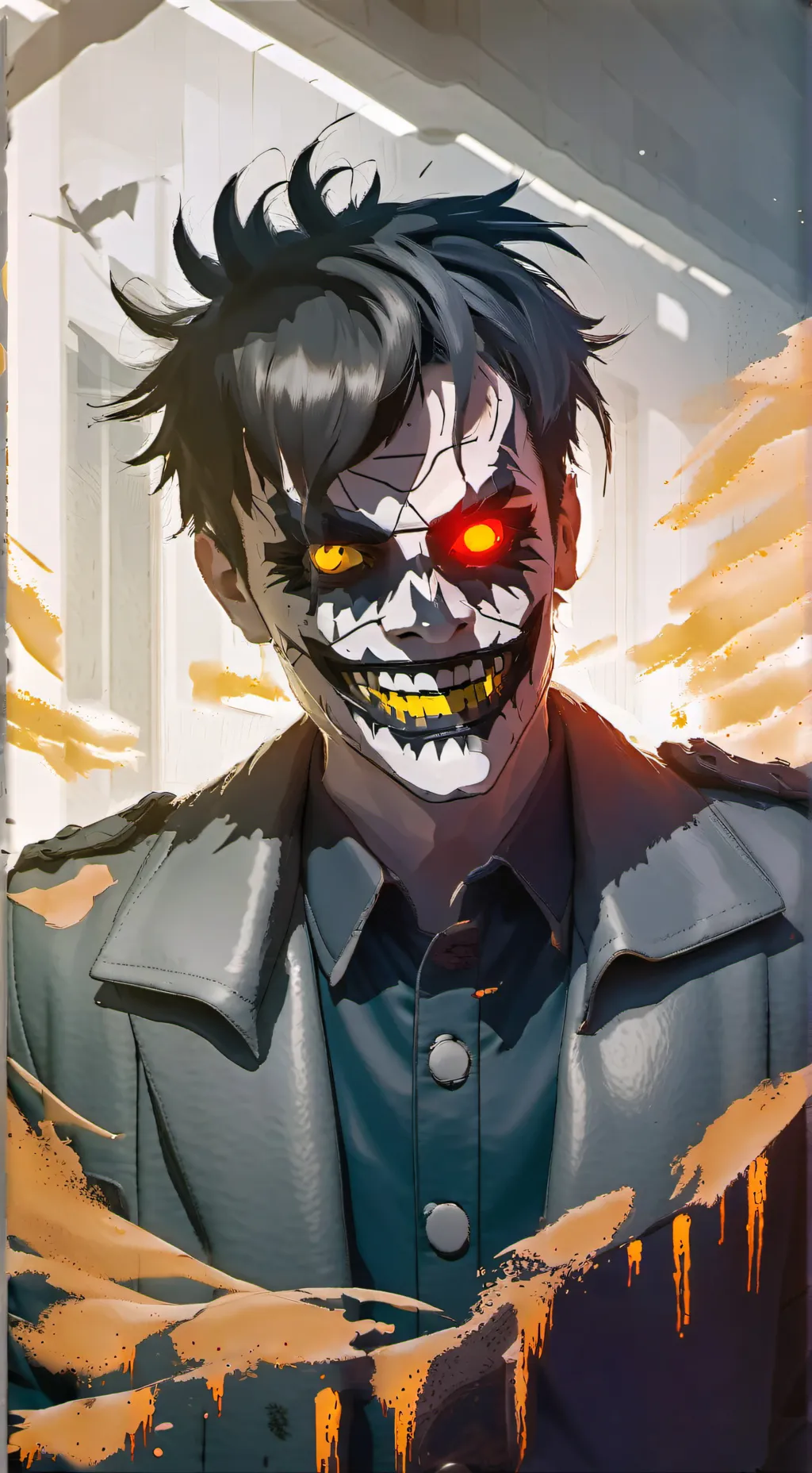 ai character: VETO PUNK  background