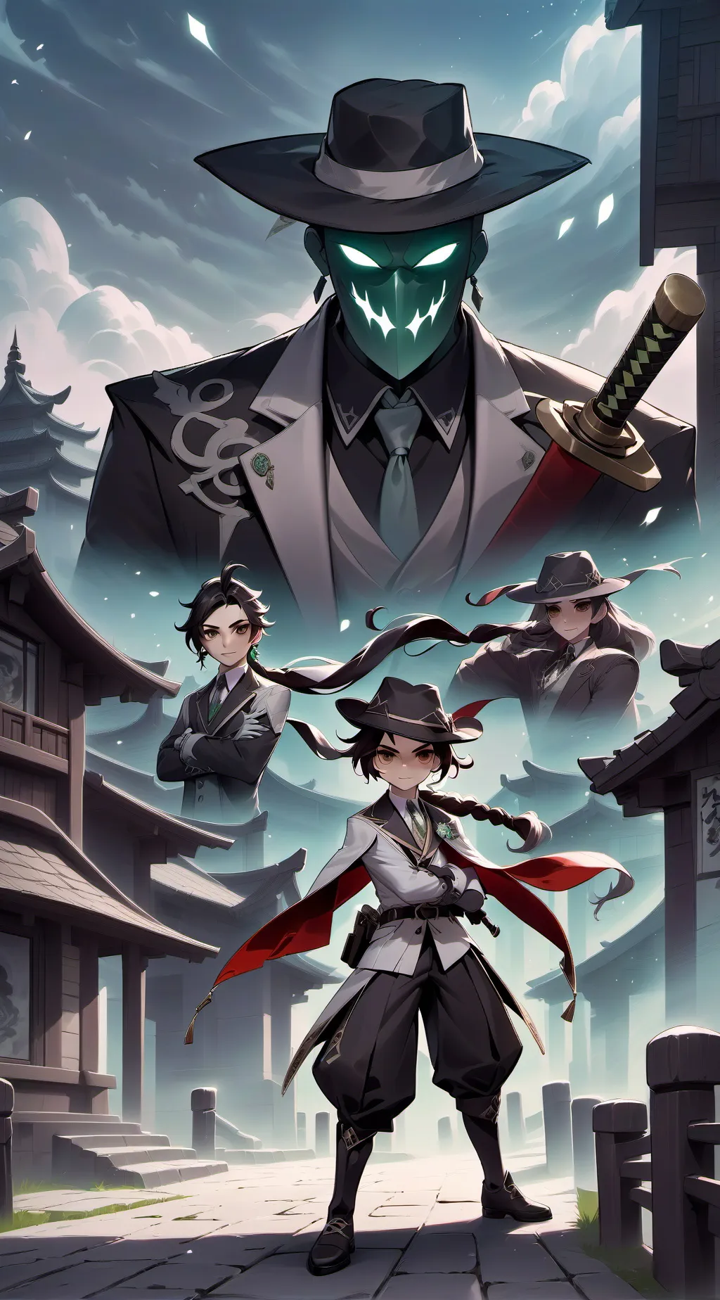 ai character: Forsaken x Kpdh background
