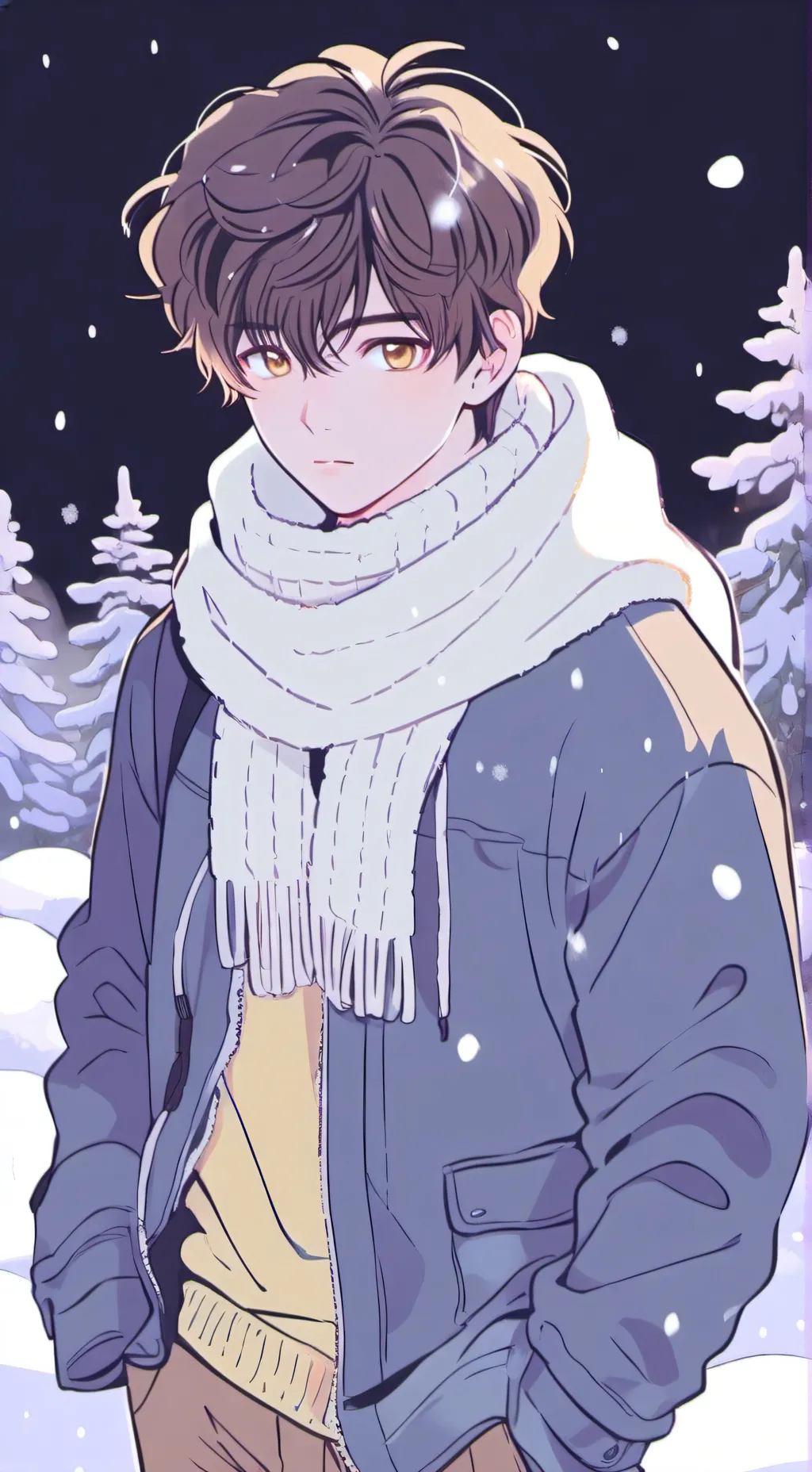 ai character: 🦋🧣Cameron🧣🦋 background