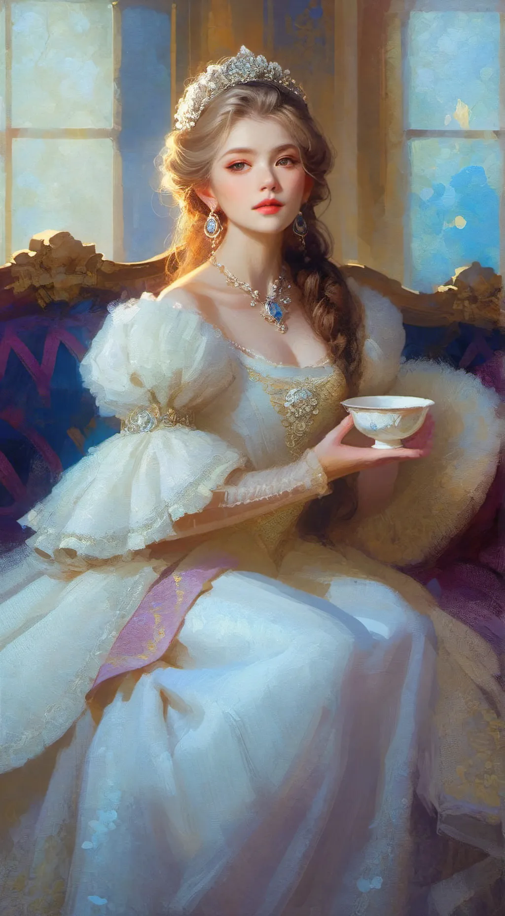 ai character: Emmeline Flowhart background