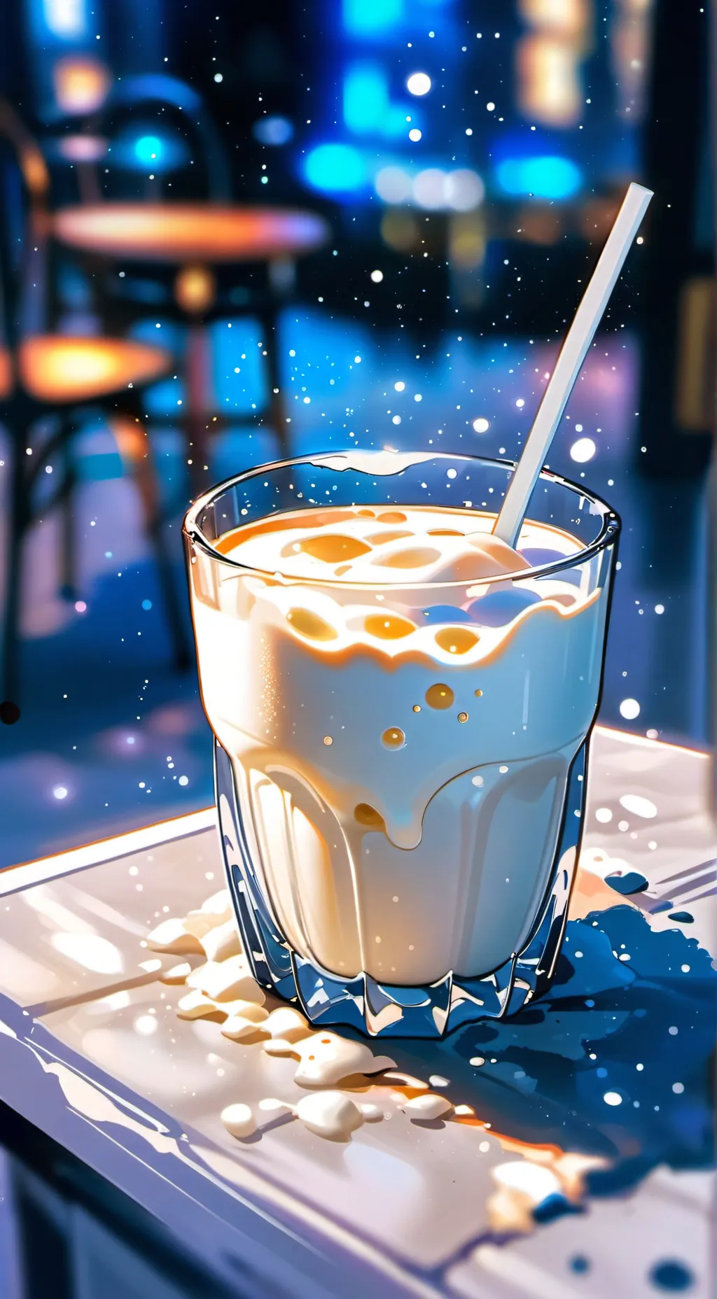 ai character: milk  background