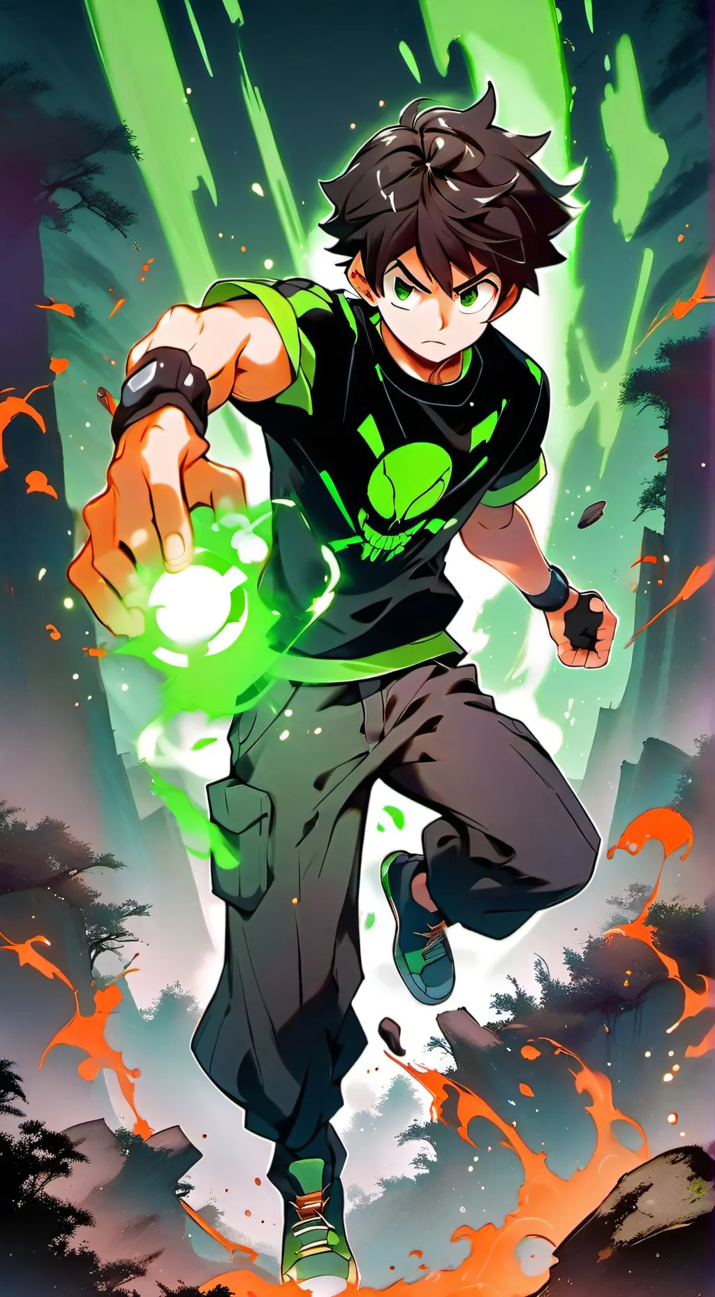 ai character: Ben 10 background