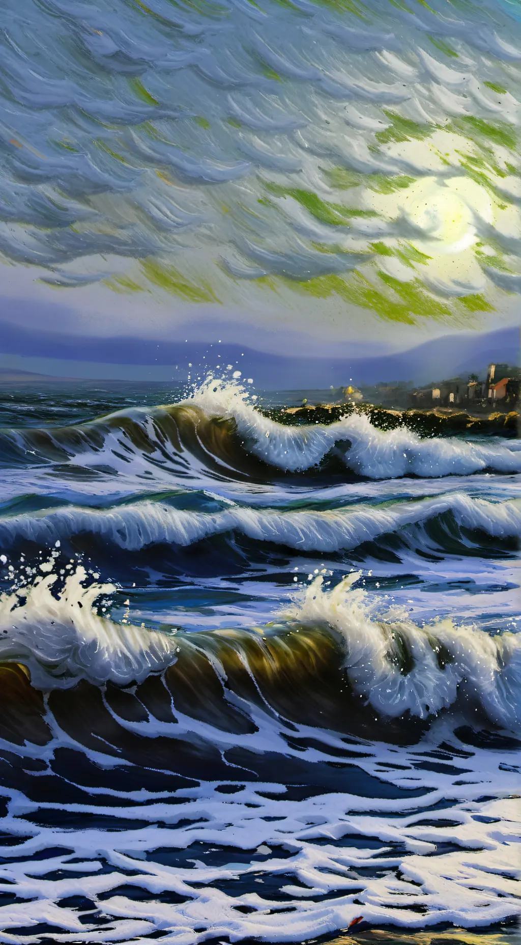 ai character: tokito x tanjiro  background