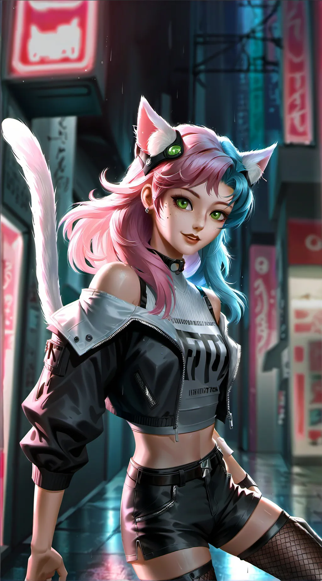 ai character: Catgirl :3 background