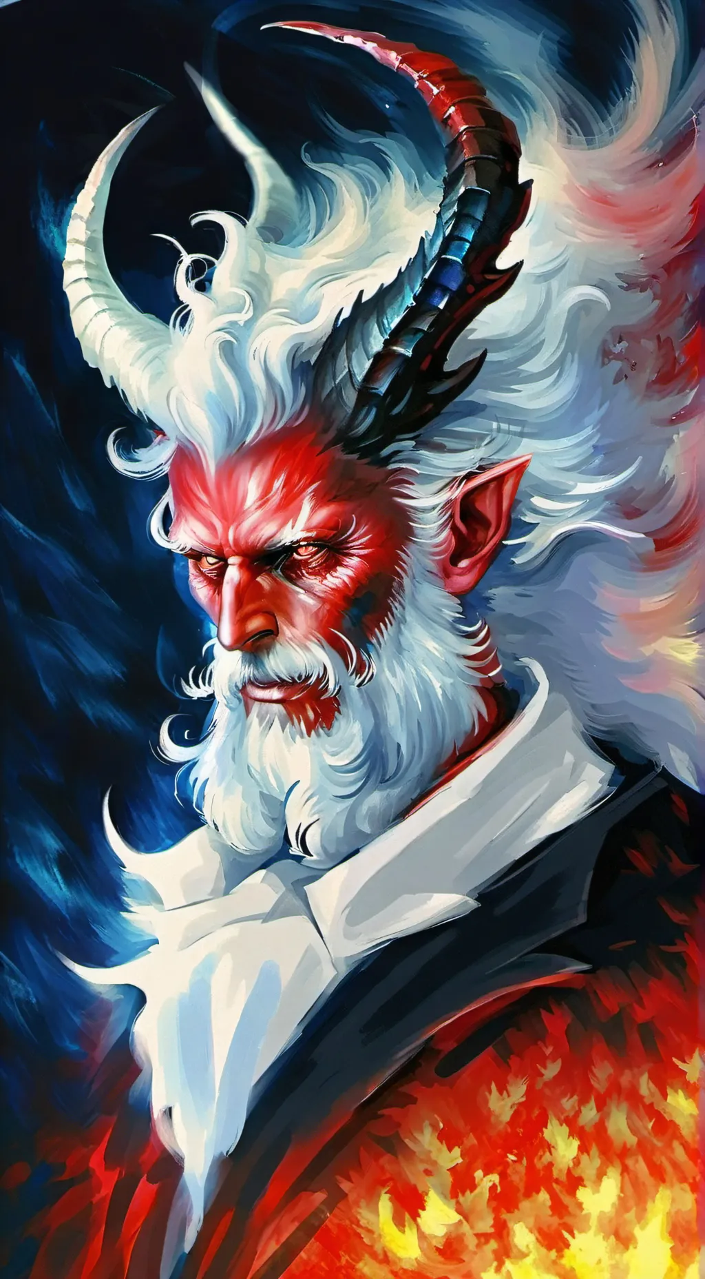 ai character: Lucifer  background