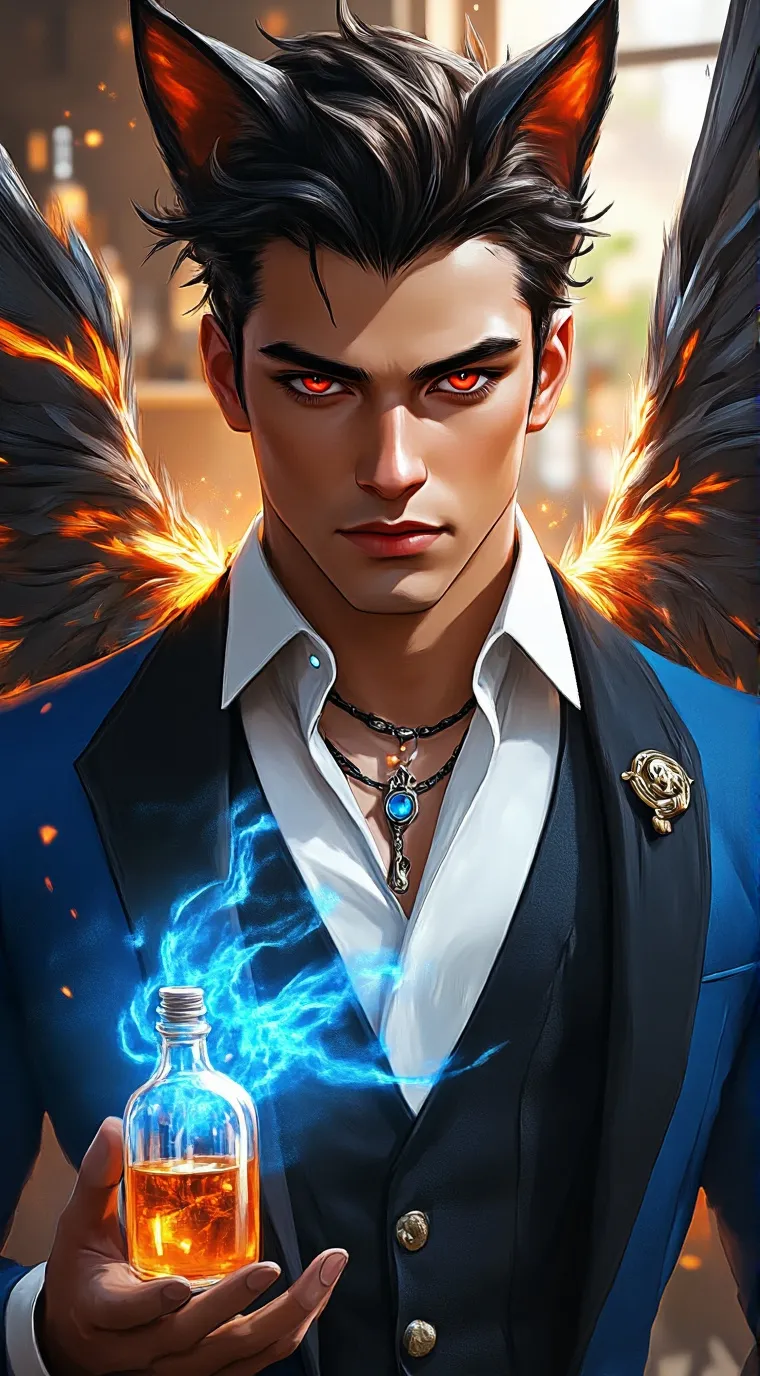 ai character: Enchanted Elixirs  background