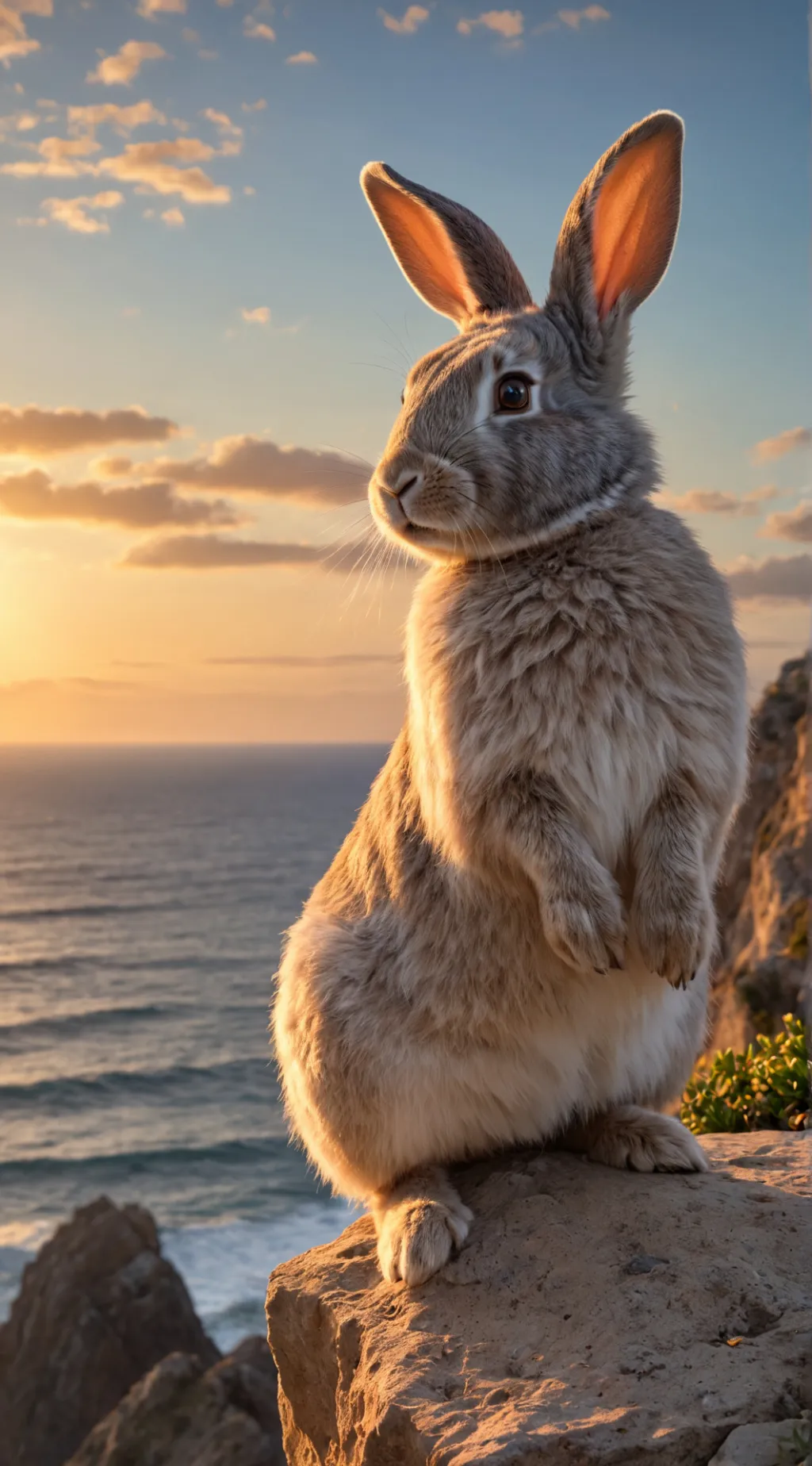 ai character: Sea rabbit background