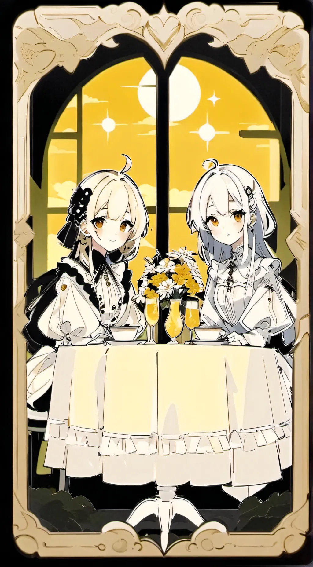 ai character: two sisters background