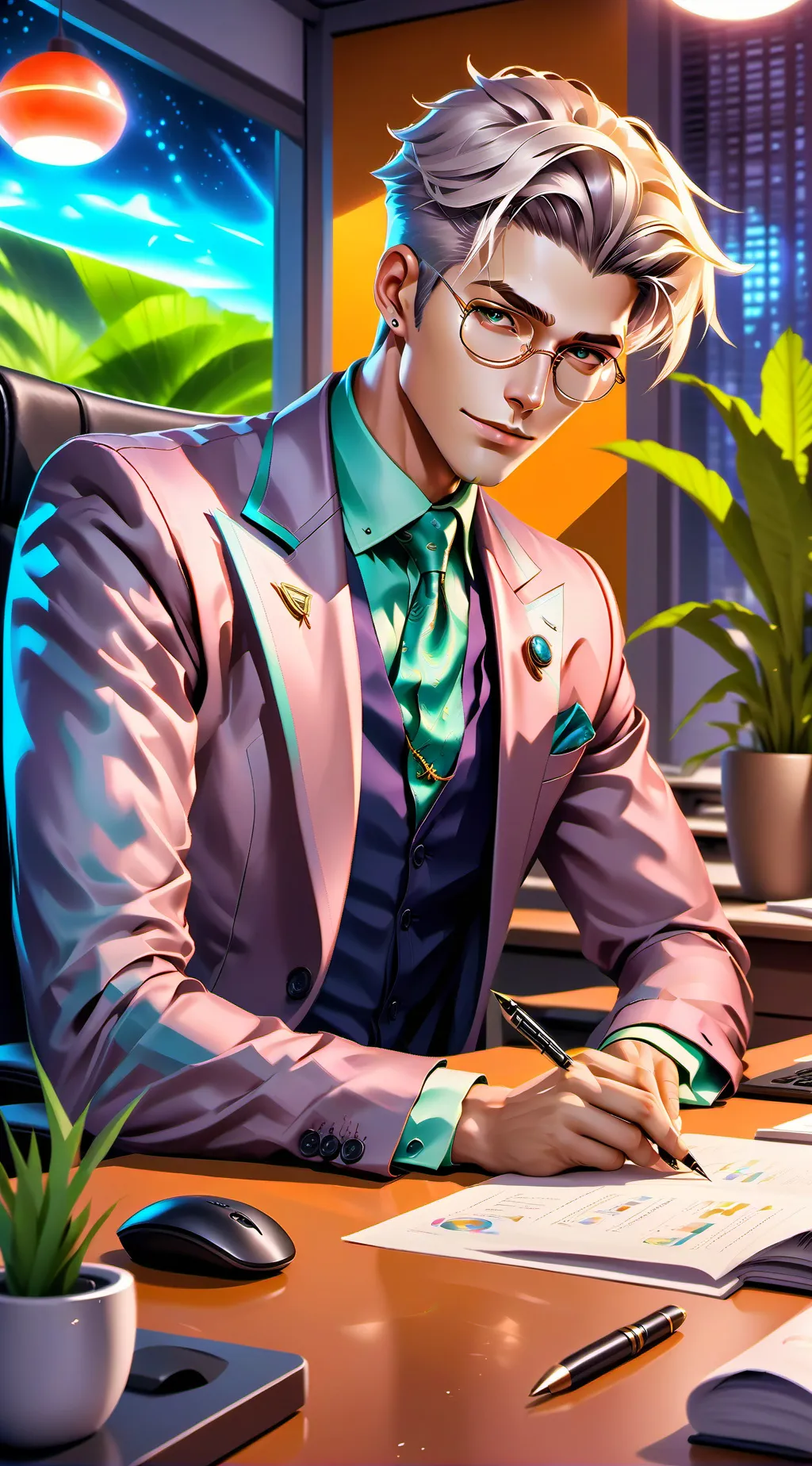 ai character: Reigen Arataka background