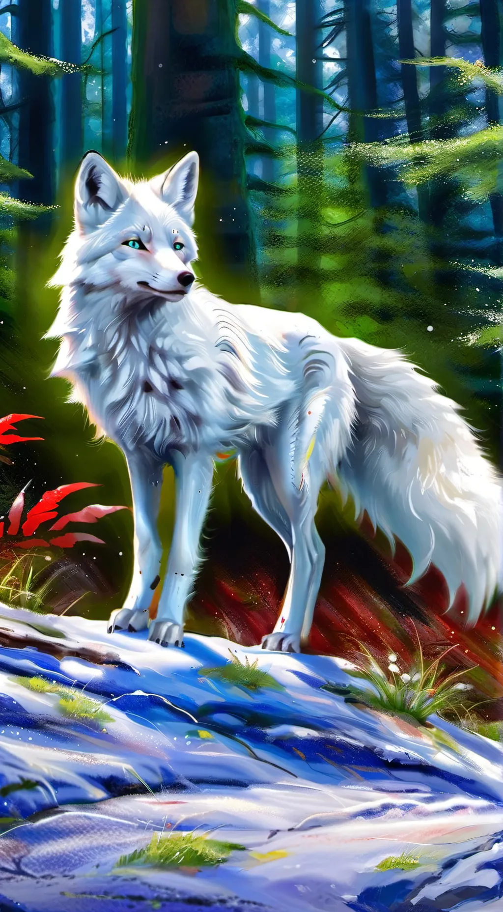ai character: °.FoxEclosure.° background