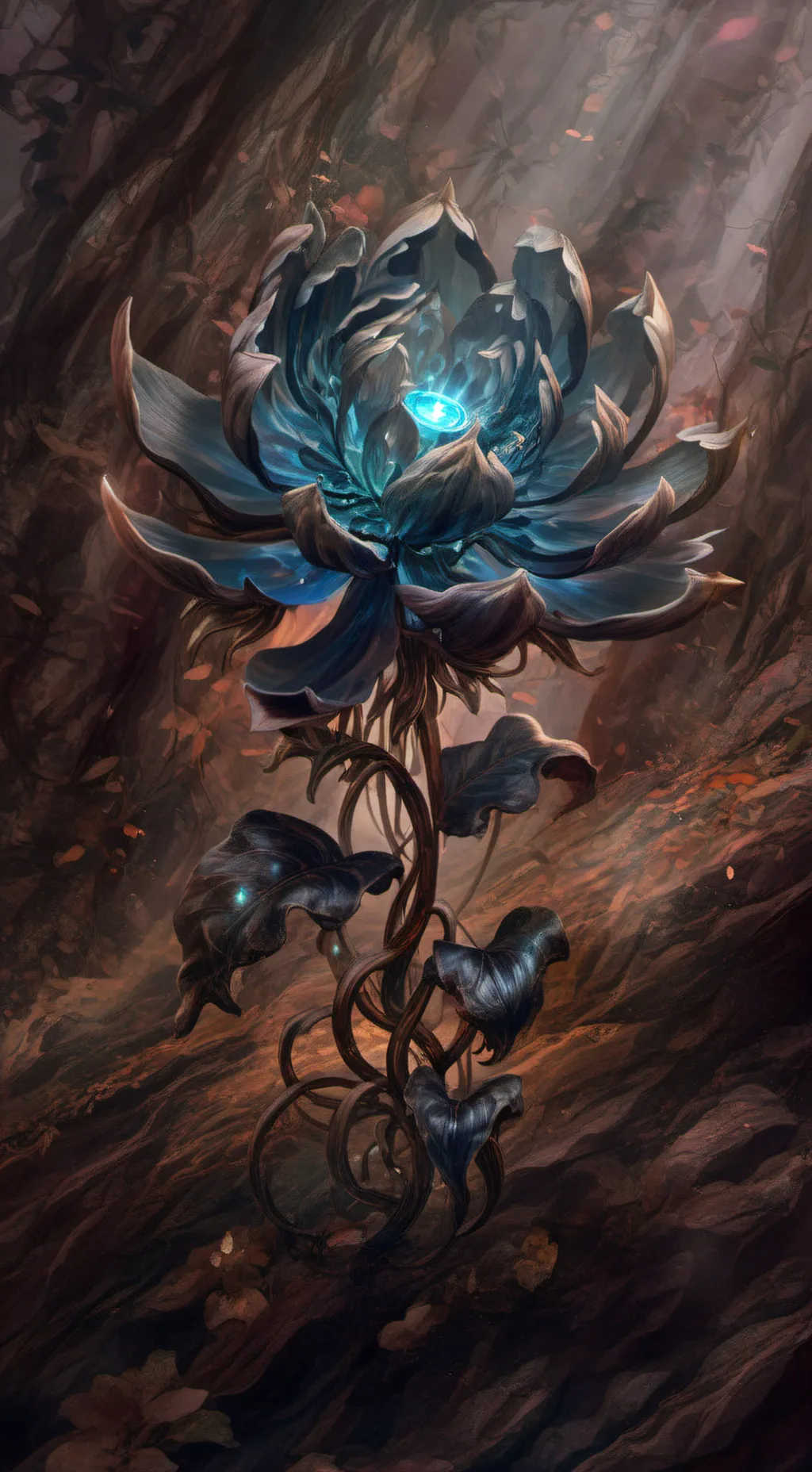 ai character: A Flower background