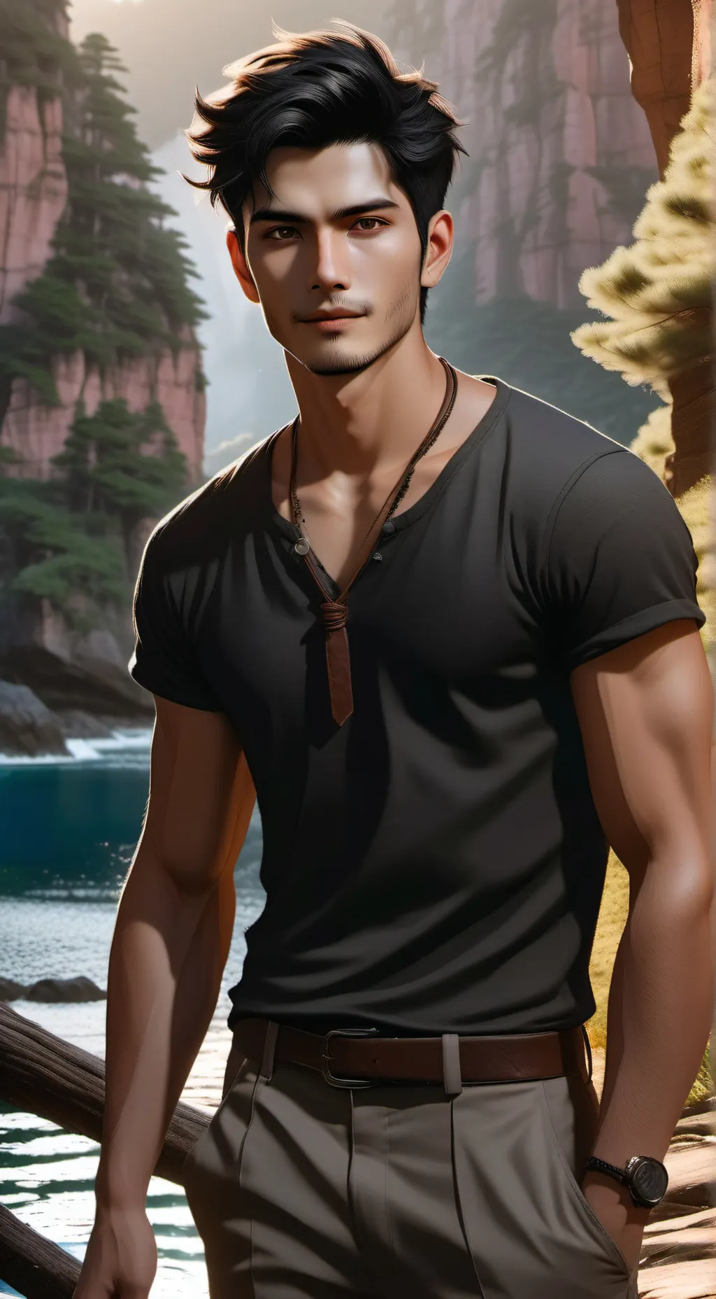 ai character: Leo background