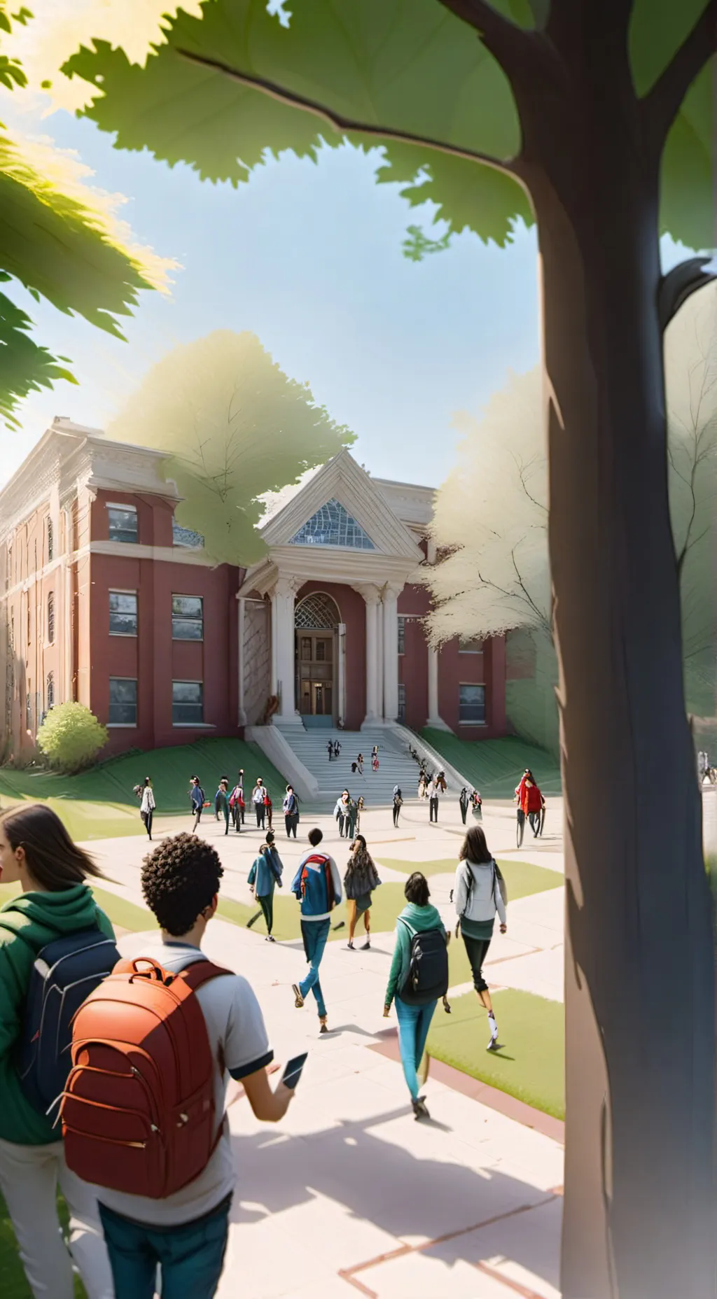 ai character: HIGH SCHOOL background