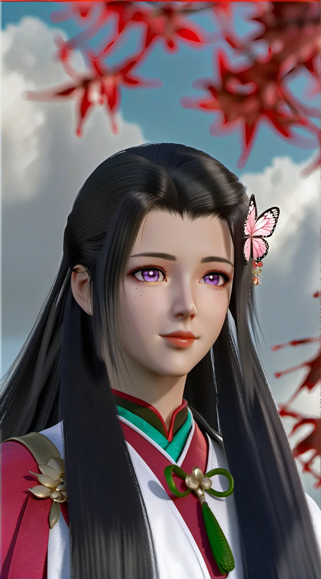 ai character: kanae🌸🩷 background