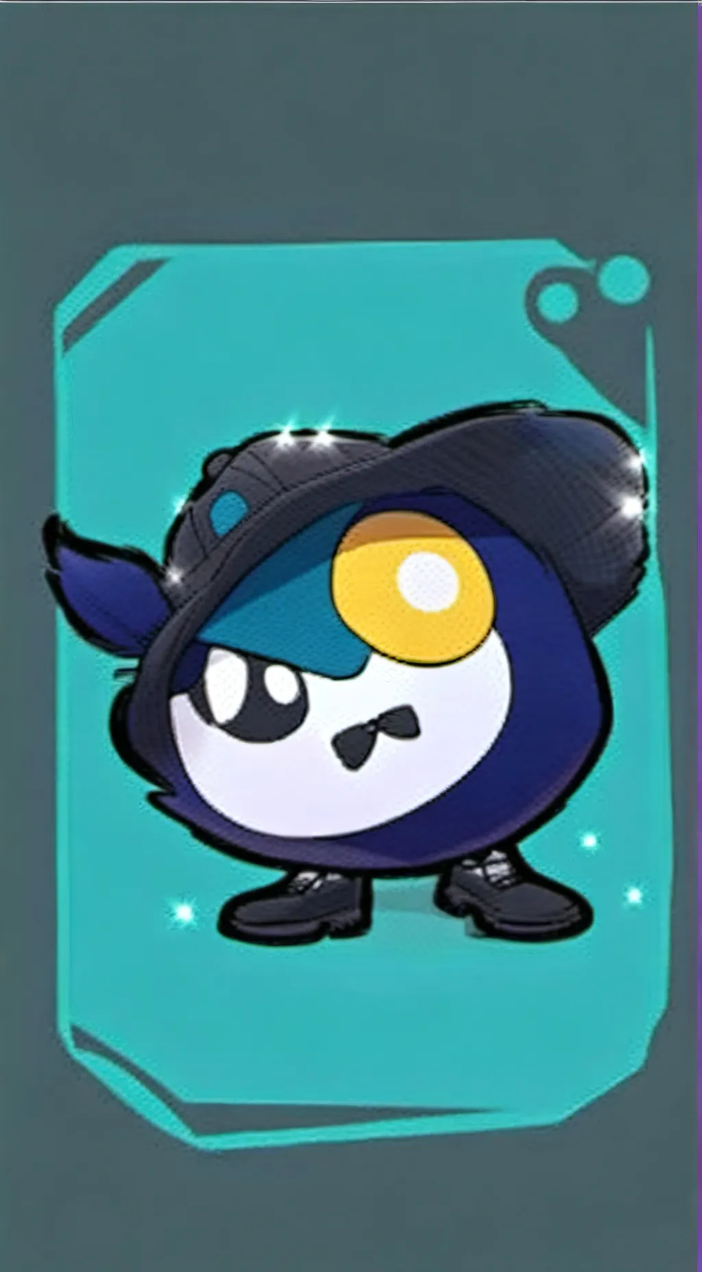 ai character: gray background