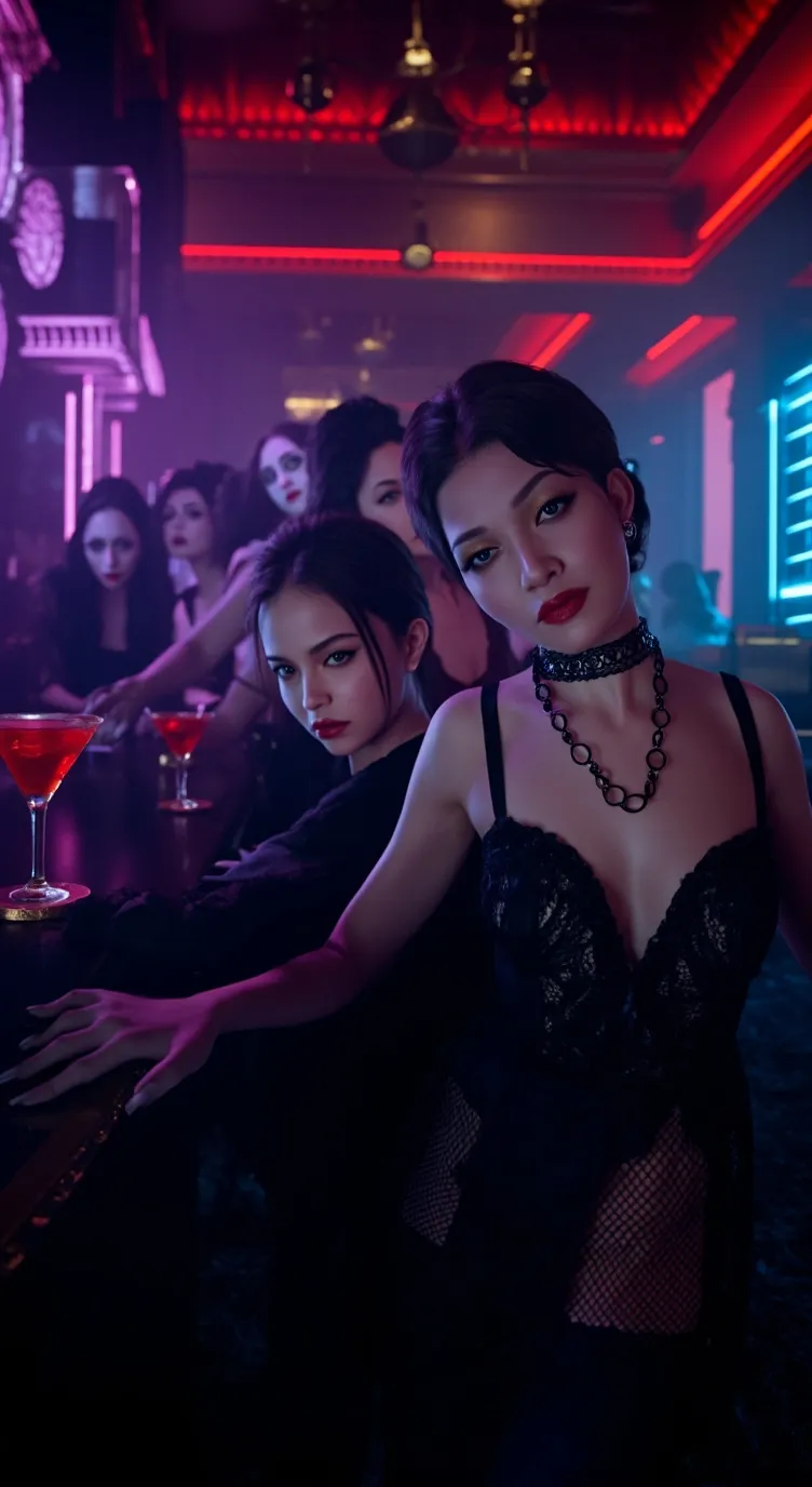 ai character: demon time horror  background