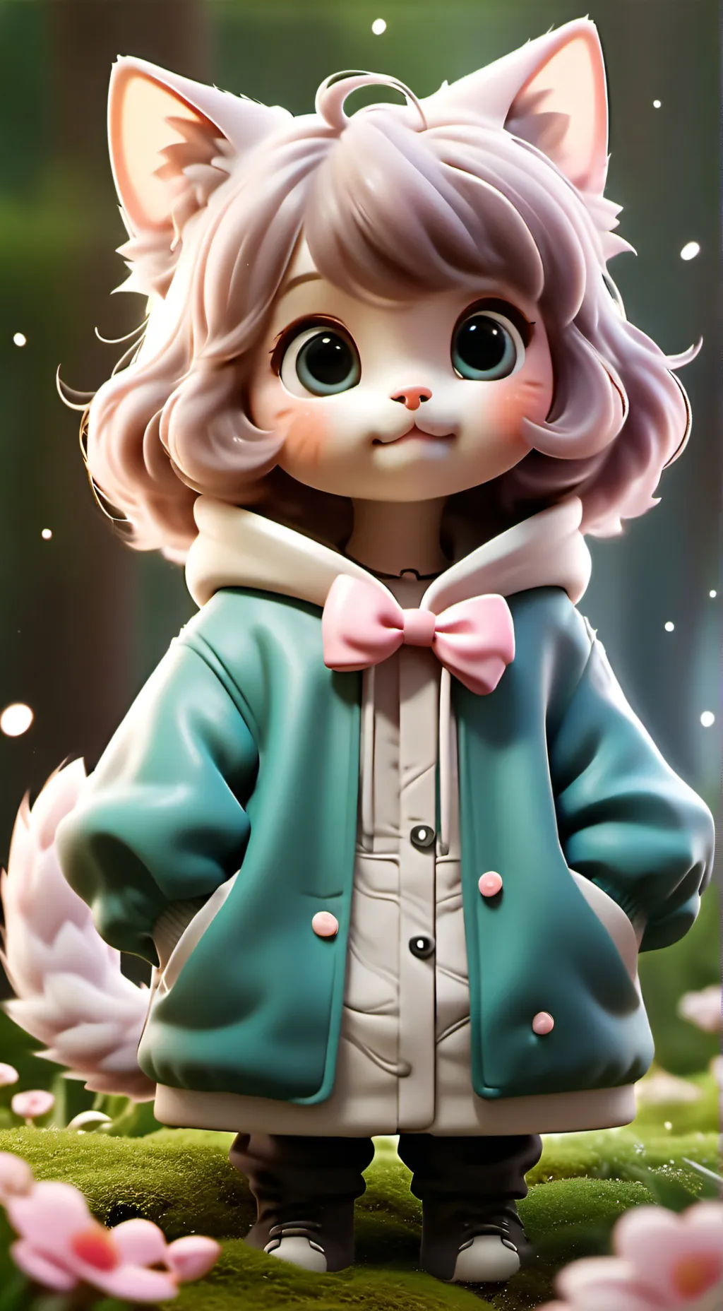 ai character: uwu cat😭 background