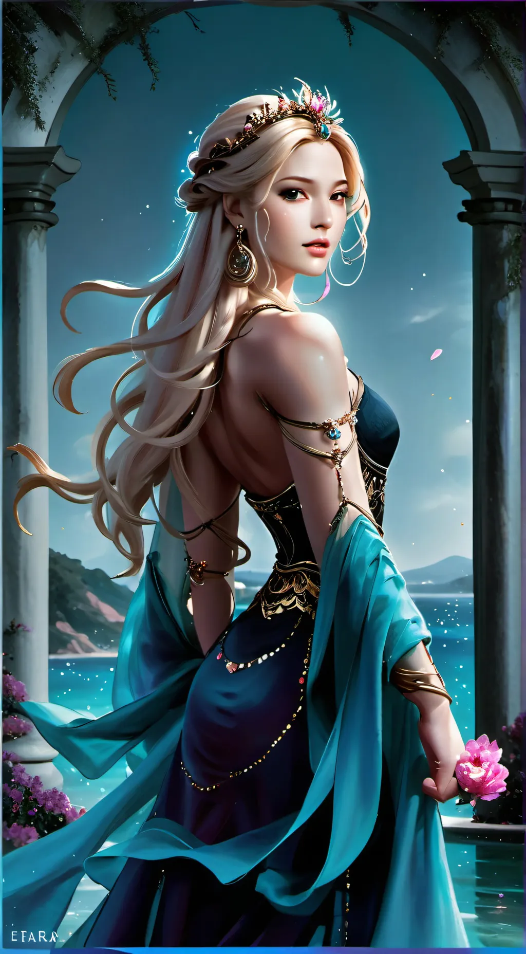 ai character: Aphrodite background