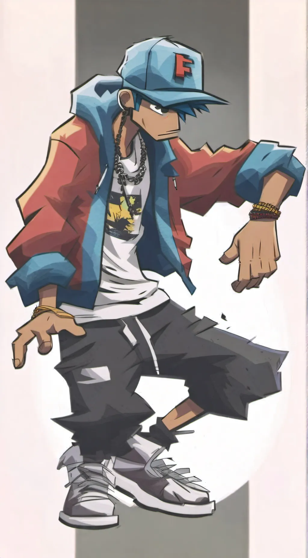 ai character: Bf fnf  background