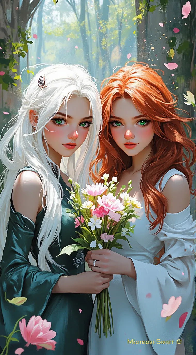 ai character: Maya and Miya background