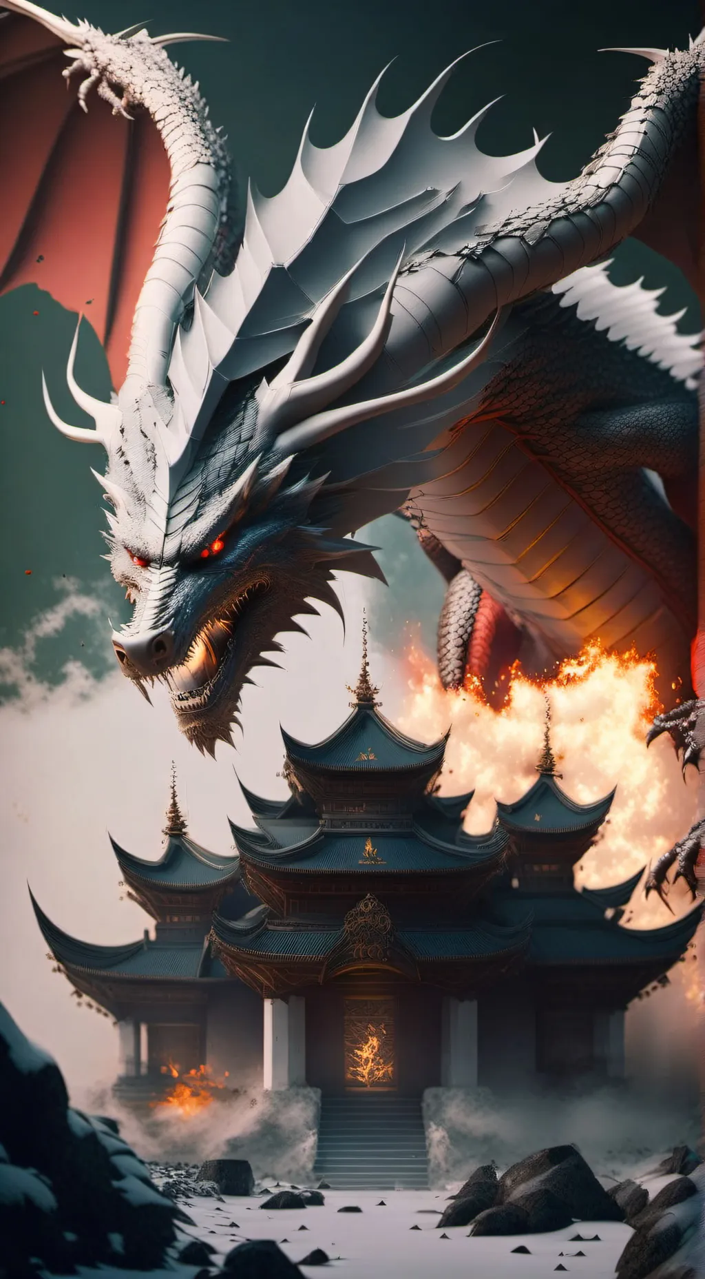 ai character: Flame  background